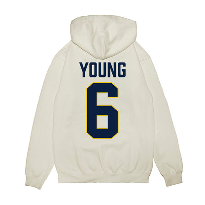 Michigan - NCAA Football : Jordan Young - 1st Annual Football Camp Premium Hooded Sweatshirt-1