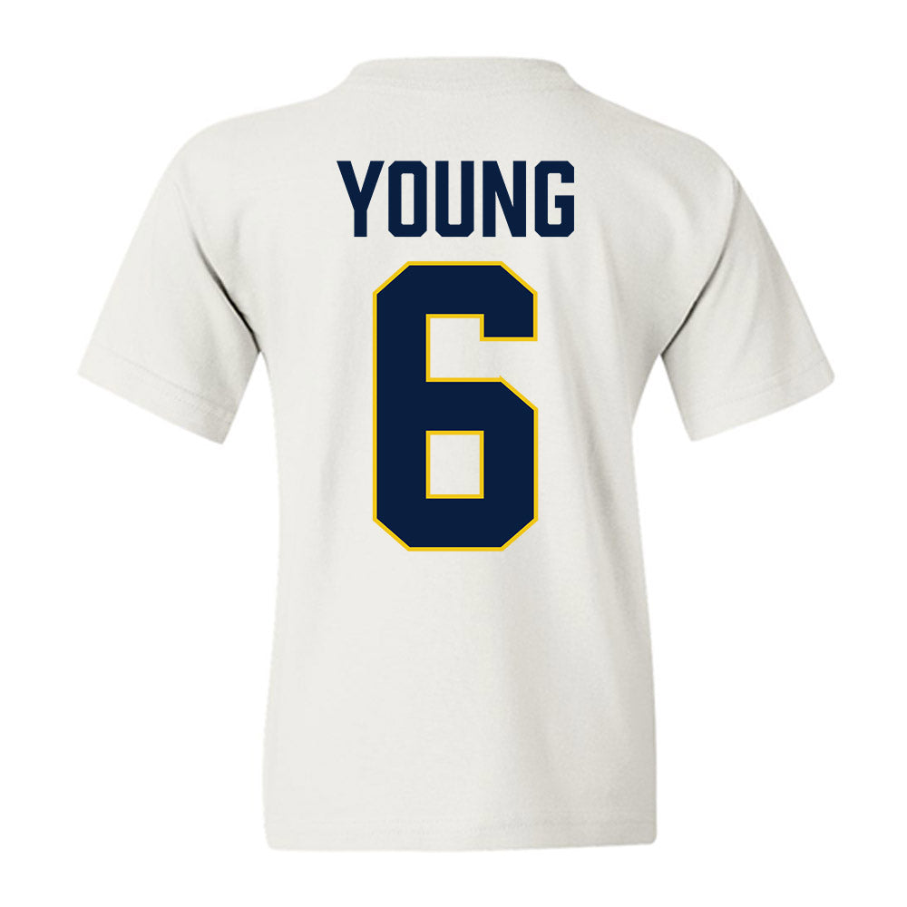 Michigan - NCAA Football : Jordan Young - 1st Annual Football Camp Youth T-Shirt-1