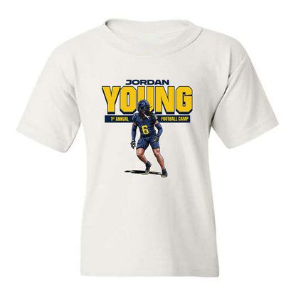 Michigan - NCAA Football : Jordan Young - 1st Annual Football Camp Youth T-Shirt-0
