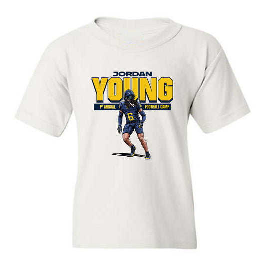 Michigan - NCAA Football : Jordan Young - 1st Annual Football Camp Youth T-Shirt-0