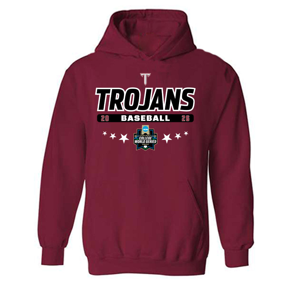 Troy - NCAA Baseball : Roster List Hooded Sweatshirt-0