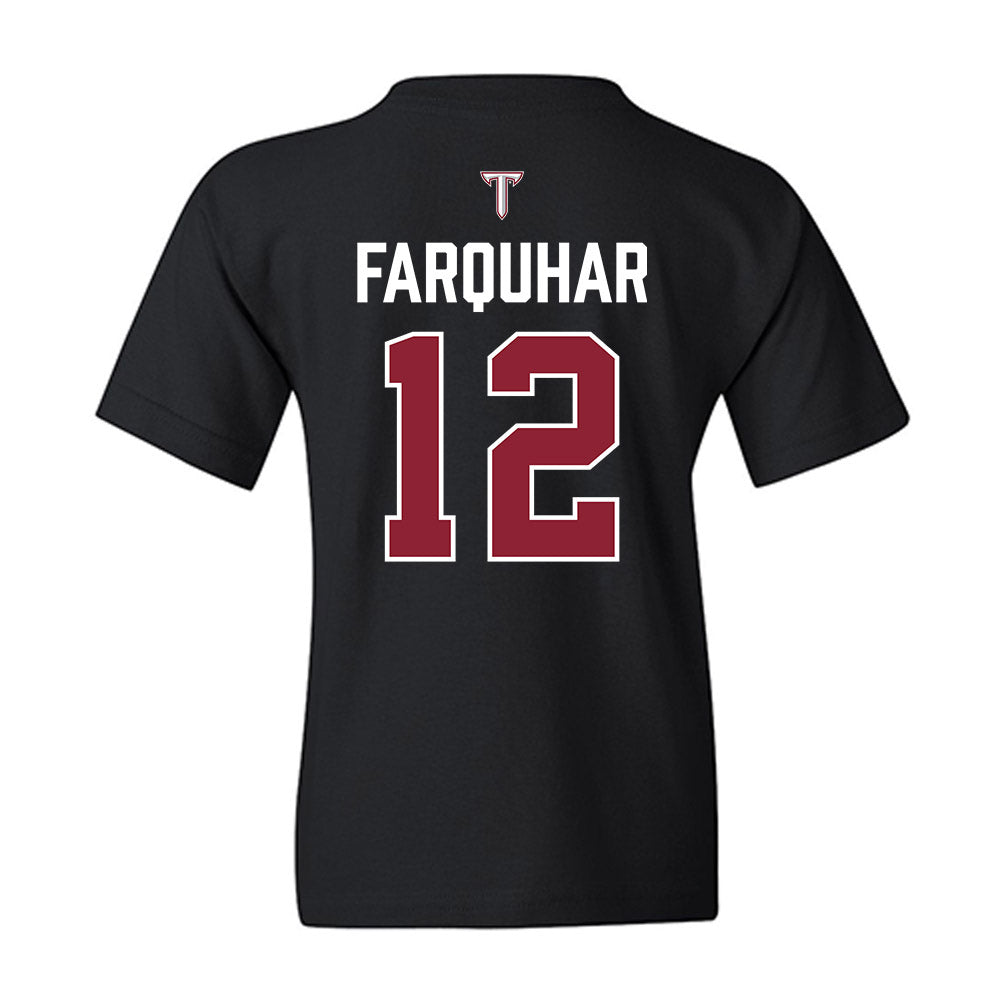 Troy - NCAA Baseball : Tate Farquhar - College World Series Youth T-Shirt-1