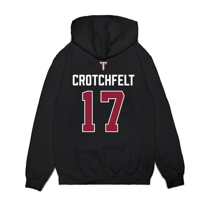 Troy - NCAA Baseball : Zach Crotchfelt - College World Series Premium Hooded Sweatshirt-1