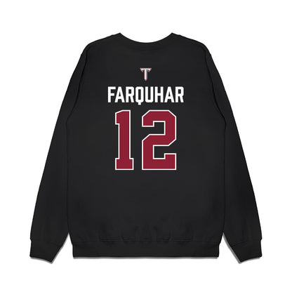 Troy - NCAA Baseball : Tate Farquhar - College World Series Premium Crewneck Sweatshirt-1