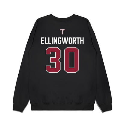 Troy - NCAA Baseball : Cooper Ellingworth - College World Series Premium Crewneck Sweatshirt-1