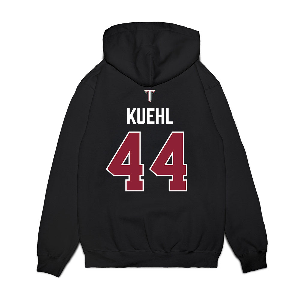Troy - NCAA Baseball : Dillon Kuehl - College World Series Premium Hooded Sweatshirt-1