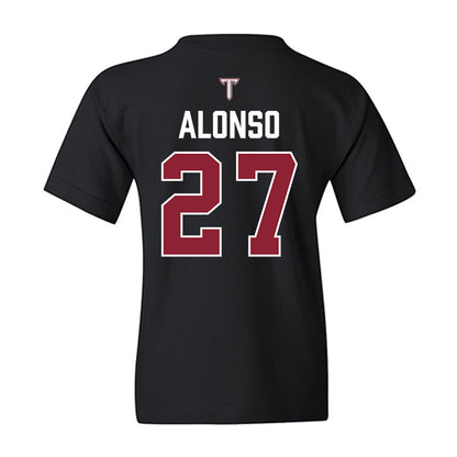 Troy - NCAA Baseball : Dylan Alonso - College World Series Youth T-Shirt-1