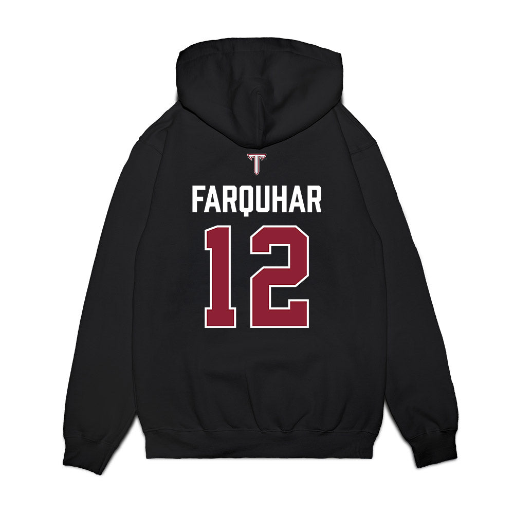 Troy - NCAA Baseball : Tate Farquhar - College World Series Premium Hooded Sweatshirt-1