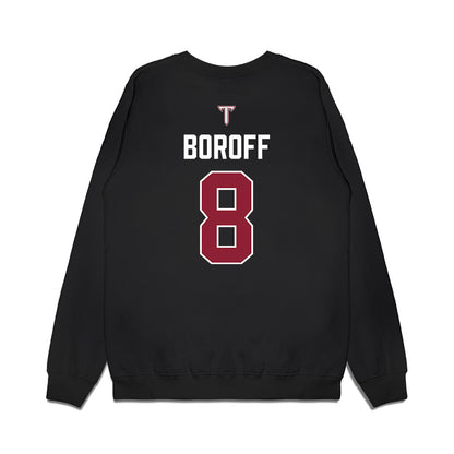 Troy - NCAA Baseball : Jabe Boroff - College World Series Premium Crewneck Sweatshirt-1