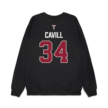 Troy - NCAA Baseball : Blake Cavill - College World Series Premium Crewneck Sweatshirt-1