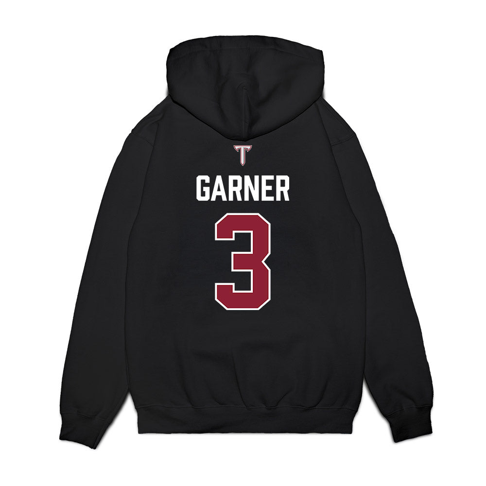 Troy - NCAA Baseball : Cole Garner - College World Series Premium Hooded Sweatshirt-1