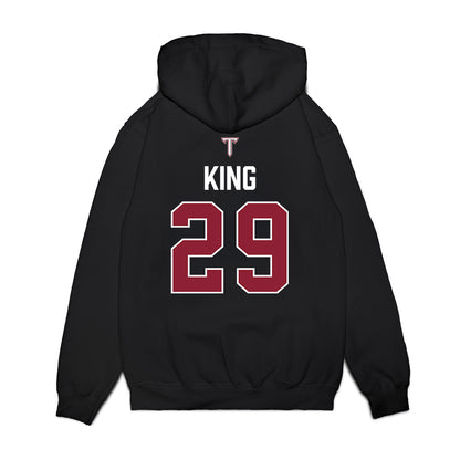Troy - NCAA Baseball : Dylan King - College World Series Premium Hooded Sweatshirt-1
