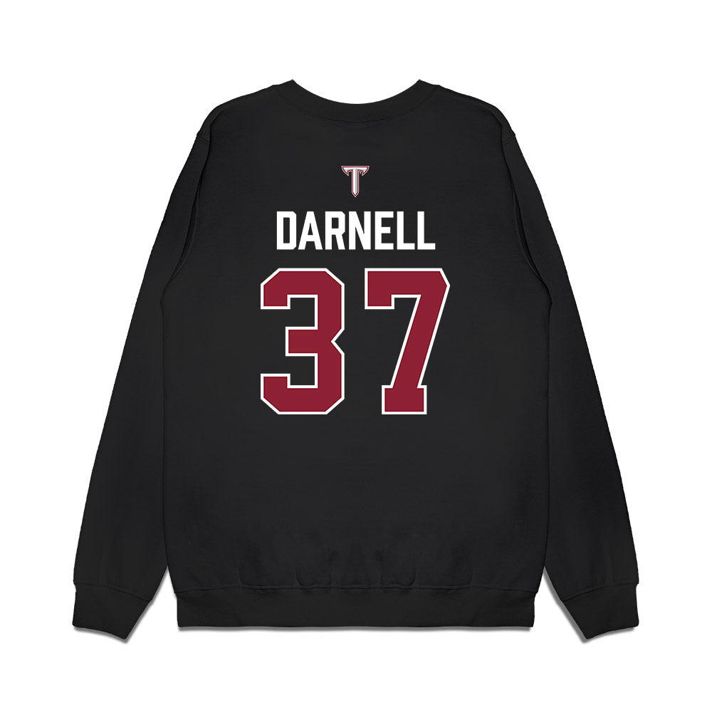 Troy - NCAA Baseball : Sean Darnell - College World Series Premium Crewneck Sweatshirt-1