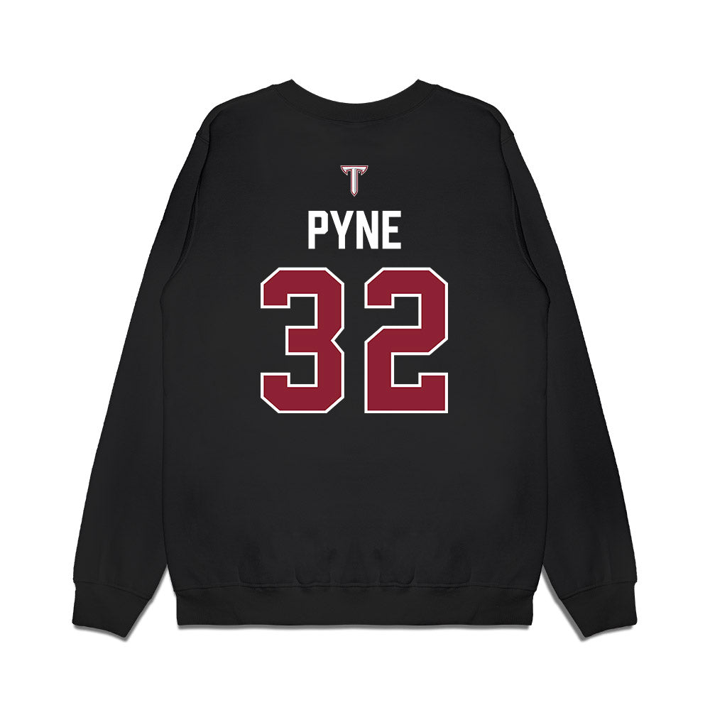 Troy - NCAA Baseball : Josh Pyne - College World Series Premium Crewneck Sweatshirt-1