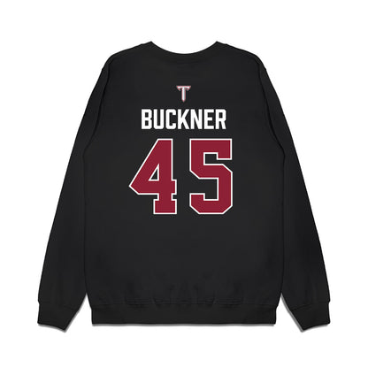 Troy - NCAA Baseball : Judah Buckner - College World Series Premium Crewneck Sweatshirt-1