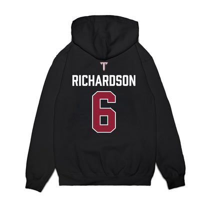 Troy - NCAA Baseball : Brady Richardson - College World Series Premium Hooded Sweatshirt-1