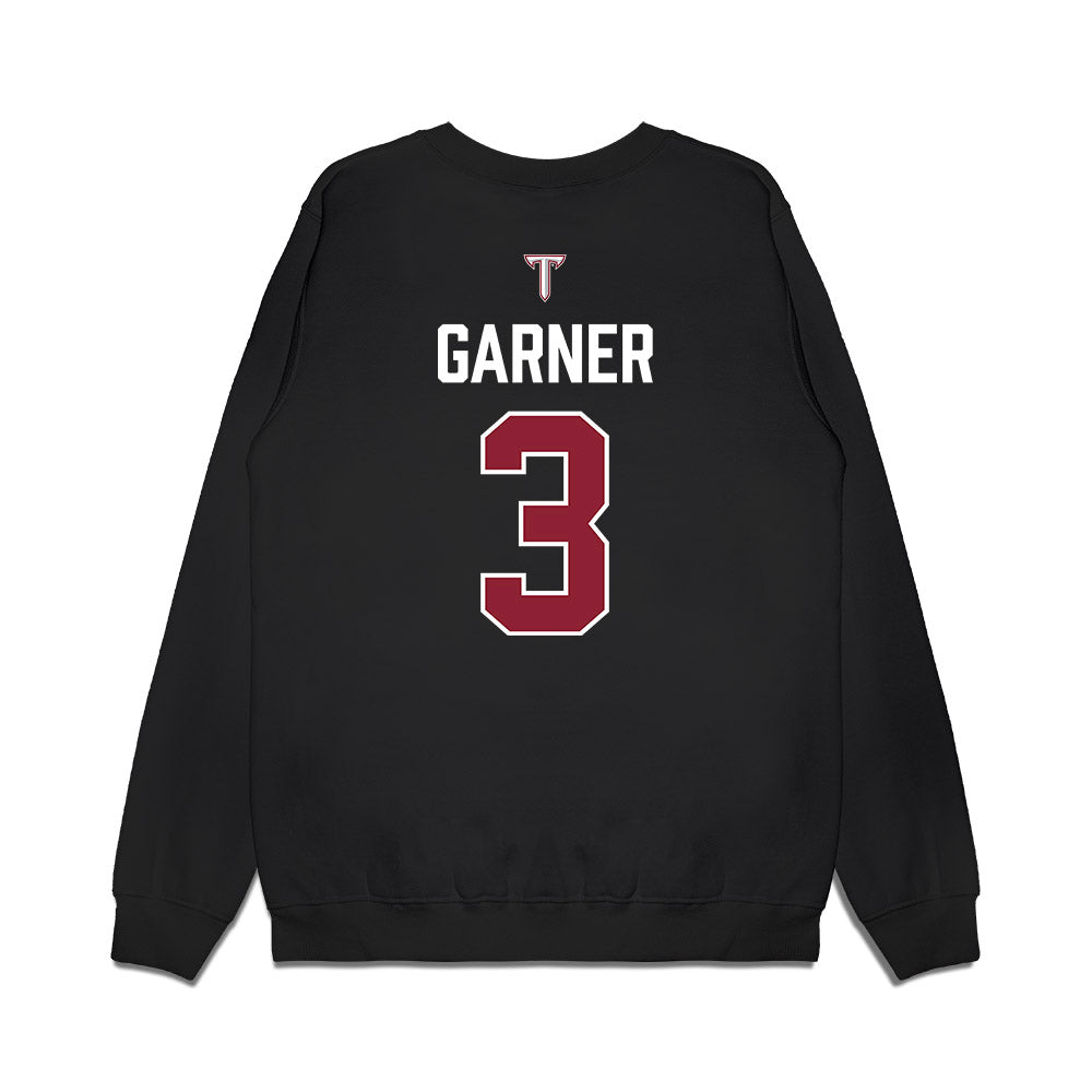 Troy - NCAA Baseball : Cole Garner - College World Series Premium Crewneck Sweatshirt-1