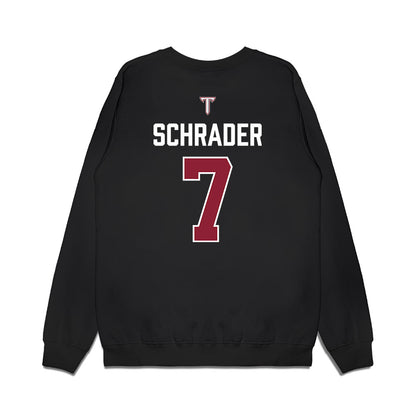 Troy - NCAA Baseball : Gavin Schrader - College World Series Premium Crewneck Sweatshirt-1