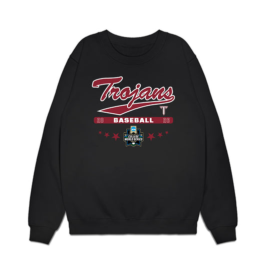 Troy - NCAA Baseball : Drew Nelson - College World Series Premium Crewneck Sweatshirt-0