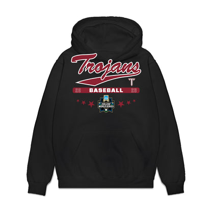 Troy - NCAA Baseball : Houston Markham - College World Series Premium Hooded Sweatshirt-0