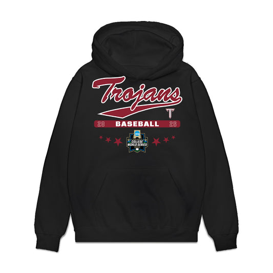 Troy - NCAA Baseball : Zaid Diaz - College World Series Premium Hooded Sweatshirt-0