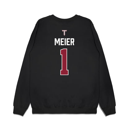 Troy - NCAA Baseball : Steven Meier - College World Series Premium Crewneck Sweatshirt-1
