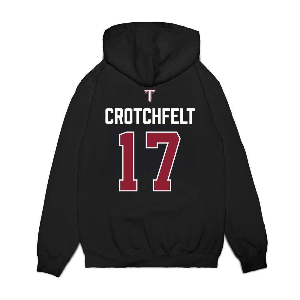 Troy - NCAA Baseball : Zach Crotchfelt - College World Series Premium Hooded Sweatshirt-1