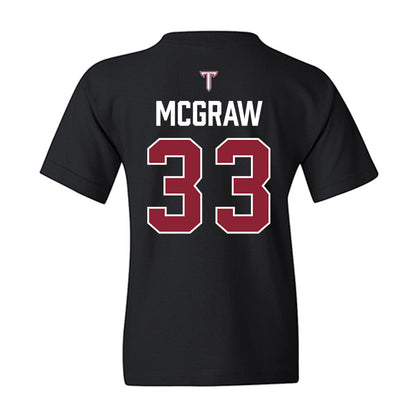 Troy - NCAA Baseball : Ty McGraw - College World Series Youth T-Shirt-1