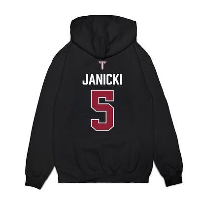 Troy - NCAA Baseball : James Janicki - College World Series Premium Hooded Sweatshirt-1