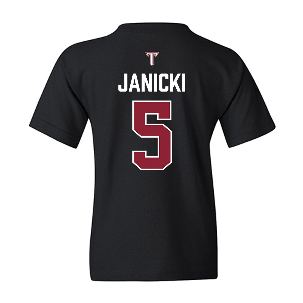 Troy - NCAA Baseball : James Janicki - College World Series Youth T-Shirt-1