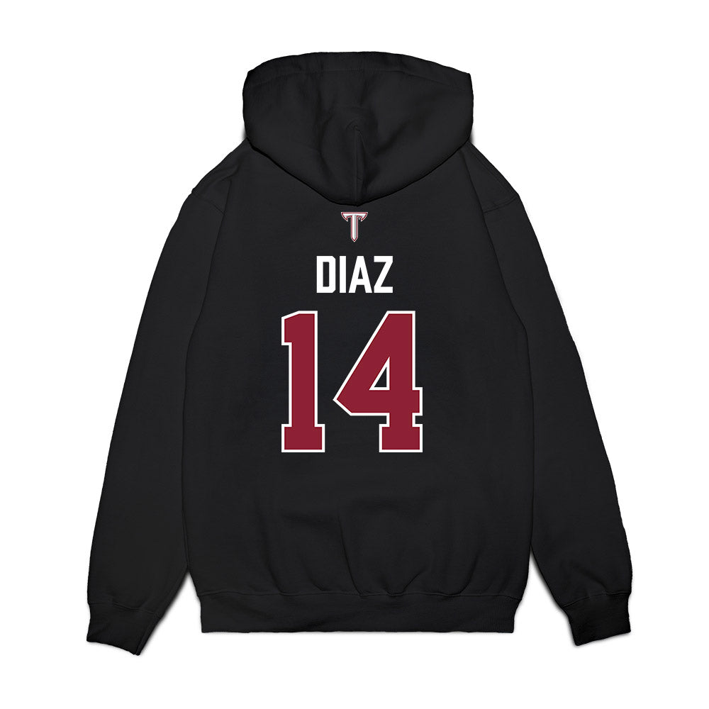 Troy - NCAA Baseball : Zaid Diaz - College World Series Premium Hooded Sweatshirt-1