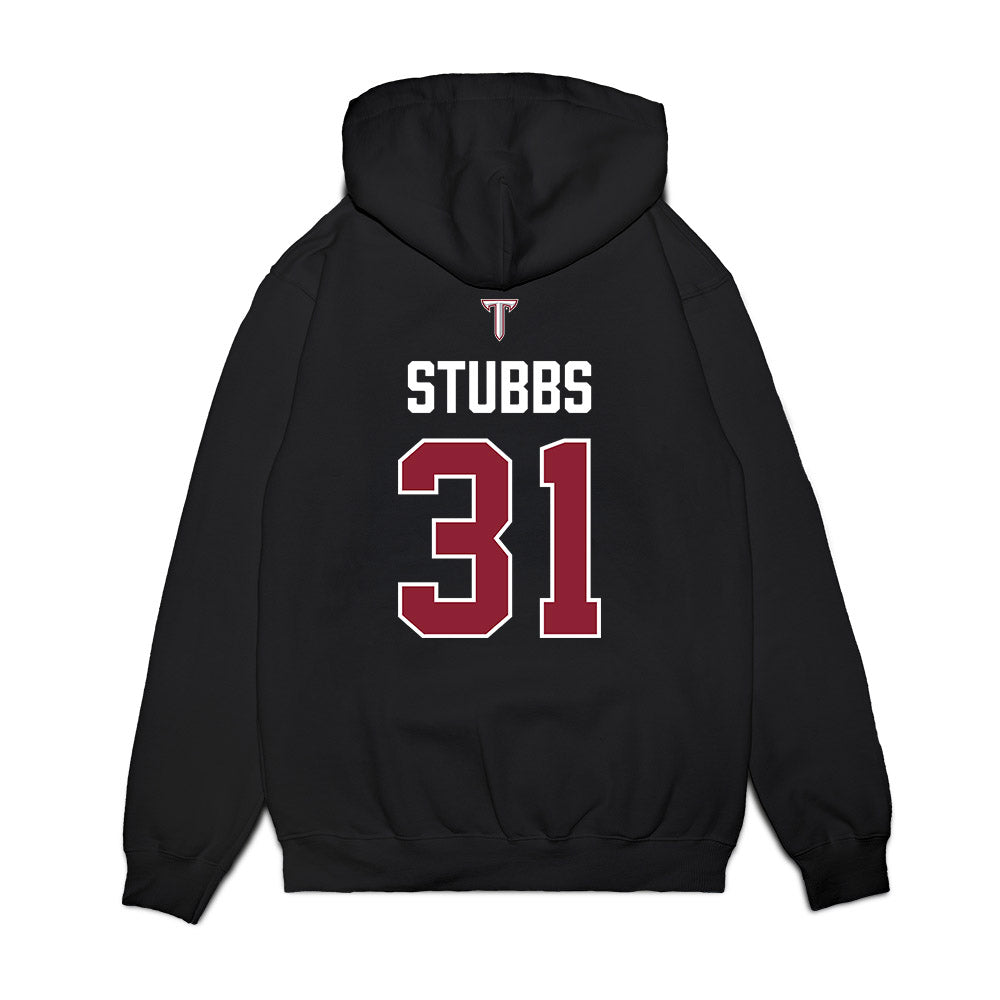 Troy - NCAA Baseball : Benjamin Stubbs - College World Series Premium Hooded Sweatshirt-1