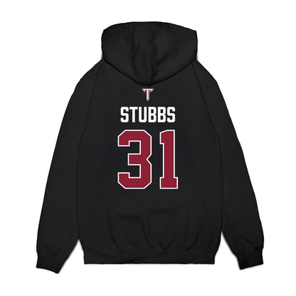 Troy - NCAA Baseball : Benjamin Stubbs - College World Series Premium Hooded Sweatshirt-1
