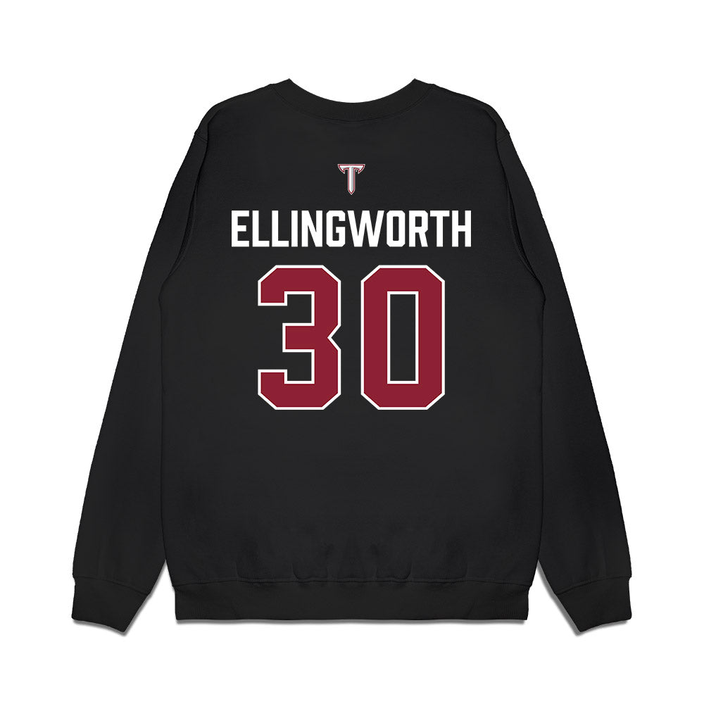 Troy - NCAA Baseball : Cooper Ellingworth - College World Series Premium Crewneck Sweatshirt-1