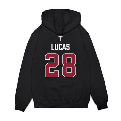 Troy - NCAA Baseball : Jackson Lucas - College World Series Premium Hooded Sweatshirt-1