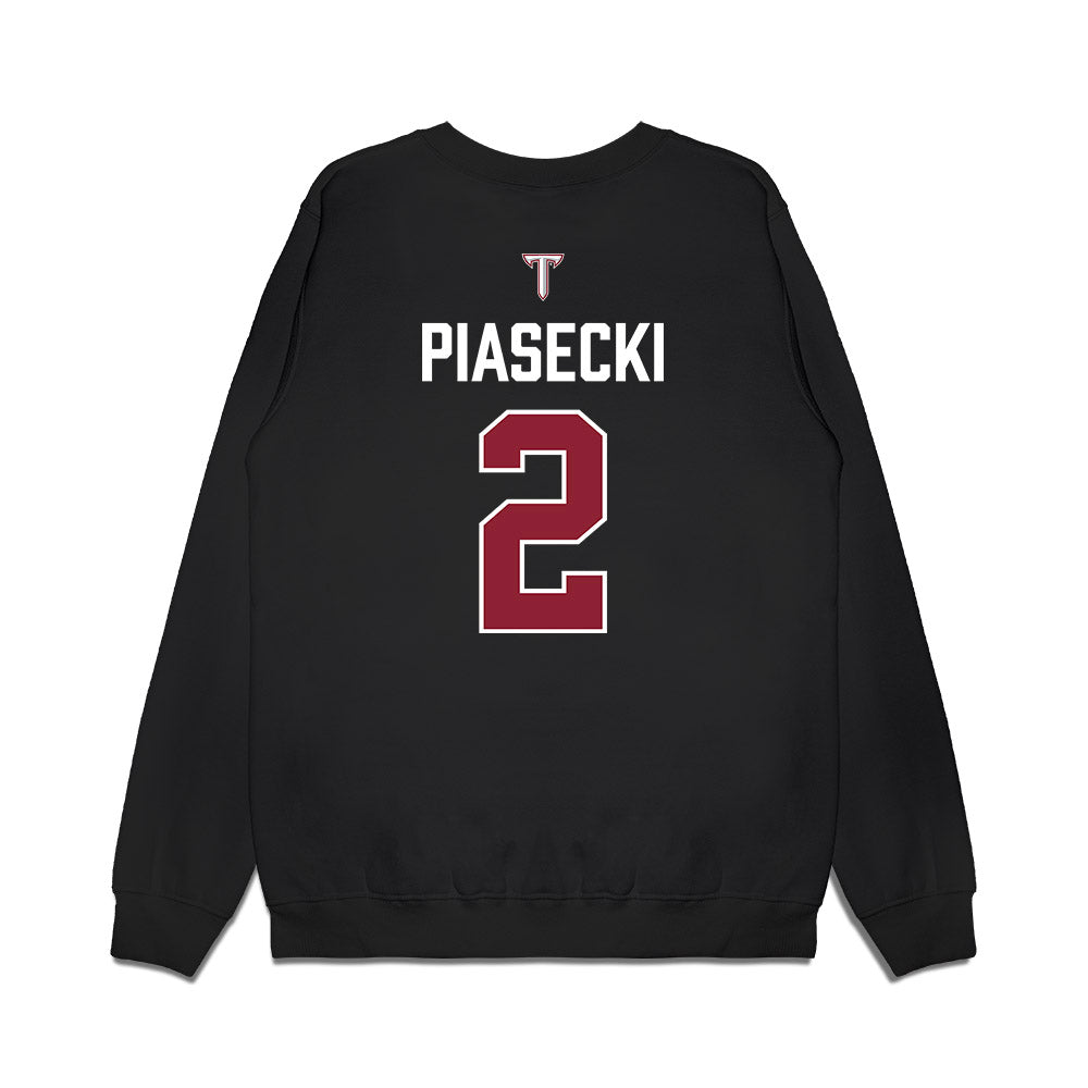 Troy - NCAA Baseball : Aaron Piasecki - College World Series Premium Crewneck Sweatshirt-1