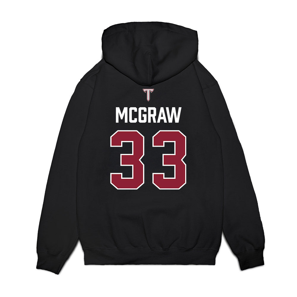 Troy - NCAA Baseball : Ty McGraw - College World Series Premium Hooded Sweatshirt-1