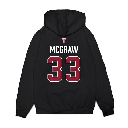 Troy - NCAA Baseball : Ty McGraw - College World Series Premium Hooded Sweatshirt-1