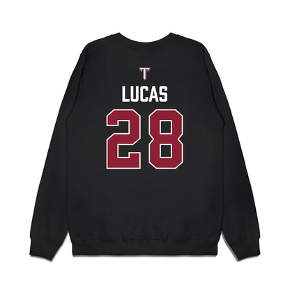 Troy - NCAA Baseball : Jackson Lucas - College World Series Premium Crewneck Sweatshirt-1