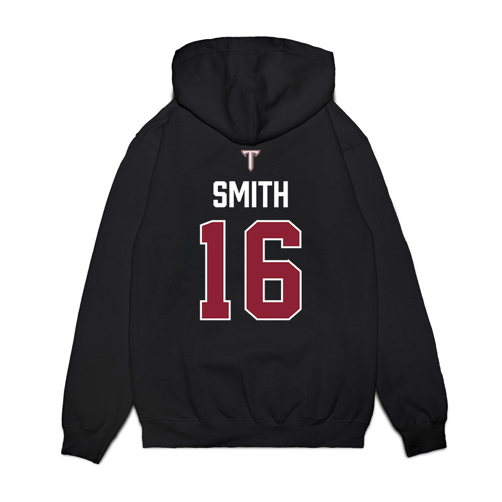 Troy - NCAA Baseball : Hayden Smith - College World Series Premium Hooded Sweatshirt-1