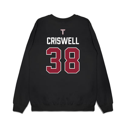 Troy - NCAA Baseball : Nate Criswell - College World Series Premium Crewneck Sweatshirt-1