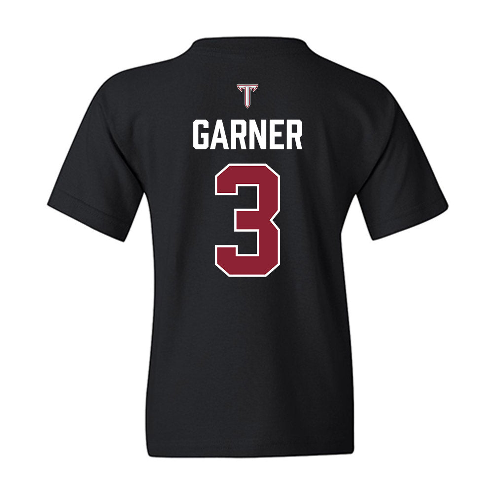 Troy - NCAA Baseball : Cole Garner - College World Series Youth T-Shirt-1