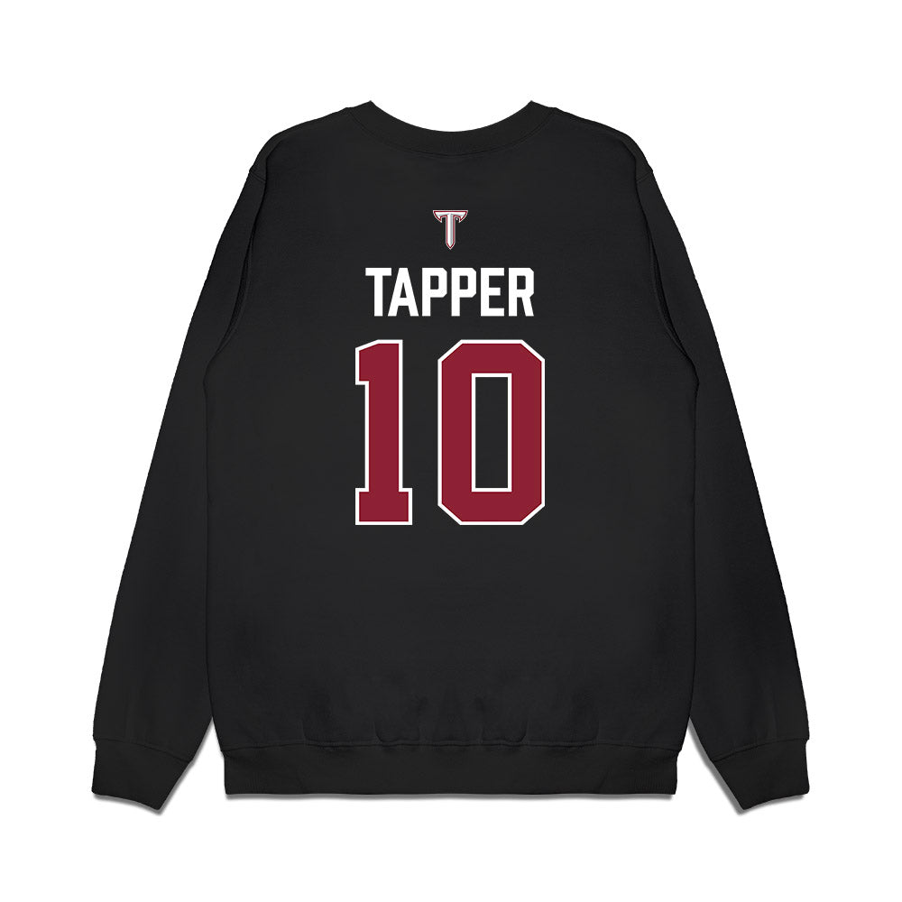 Troy - NCAA Baseball : Brock Tapper - College World Series Premium Crewneck Sweatshirt-1