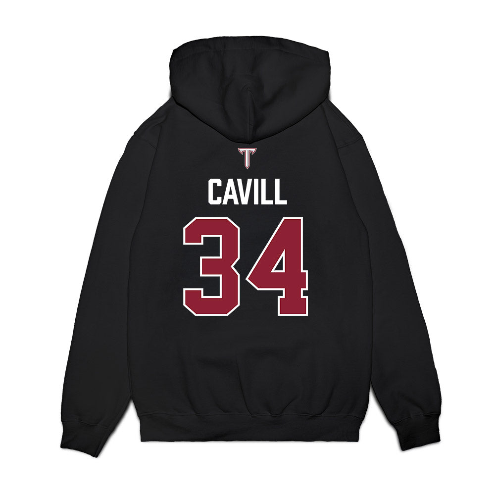 Troy - NCAA Baseball : Blake Cavill - College World Series Premium Hooded Sweatshirt-1