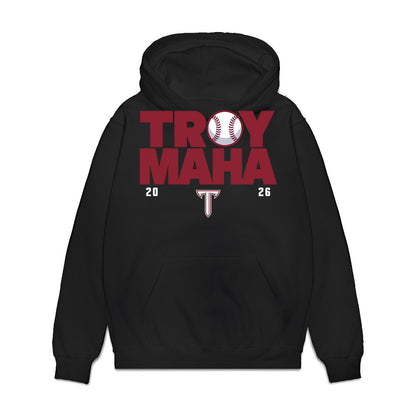 Troy - NCAA Baseball : Drew Nelson - College World Series Premium Hooded Sweatshirt-0
