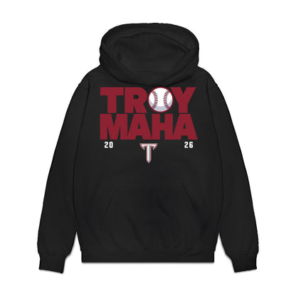 Troy - NCAA Baseball : Josh Pyne - College World Series Premium Hooded Sweatshirt-0