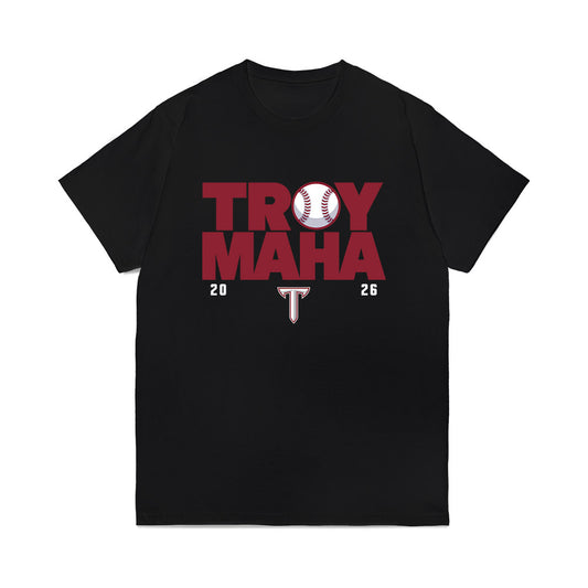 Troy - NCAA Baseball : Drew Nelson - College World Series Comfort Colors T-Shirt-0