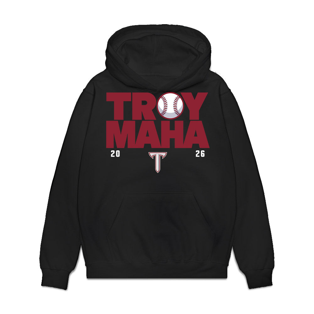 Troy - NCAA Baseball : Nolan Book - College World Series Premium Hooded Sweatshirt-0