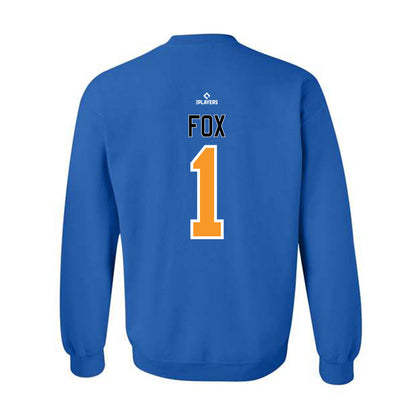 Akron Rubber Ducks - MILB Baseball : Jake Fox - Crewneck Sweatshirt-1