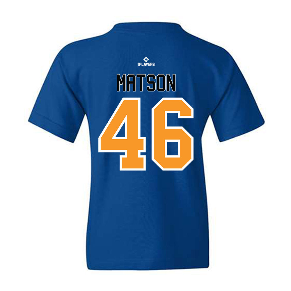 Akron Rubber Ducks - MILB Baseball : Sean Matson - Youth T-Shirt-1